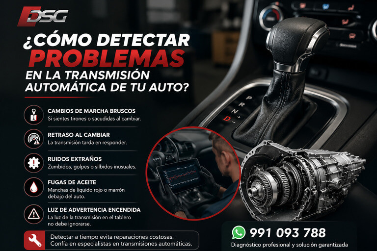 ¿Cómo detectar problemas en la transmisión automática de tu auto?