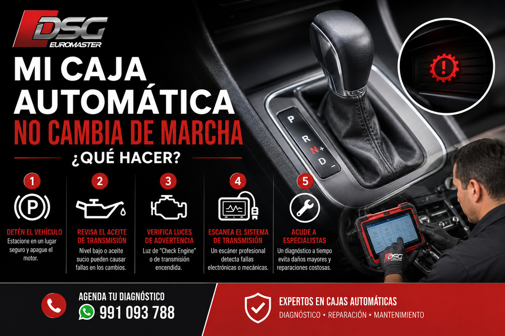 Mi caja automática no cambia de marcha - qué está pasando y qué hacer